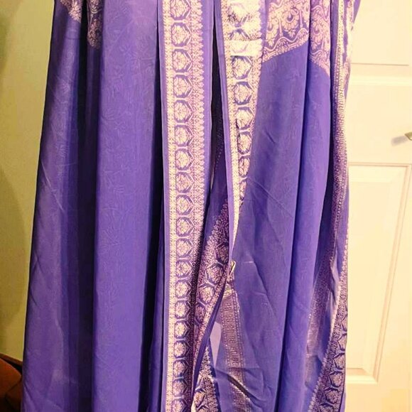 NWT Handcrafted Lilac Scarf by Sana – Asian-Inspired Elegance - Picture 6 of 12